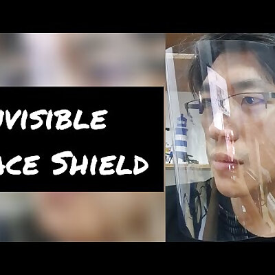 Invisible face shield for people with glasses