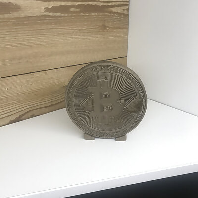 Bitcoin with stand