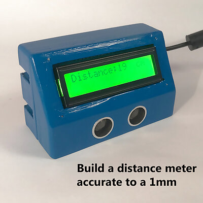 DIY Distance Meter Arduino Ultrasonic range finder LCD