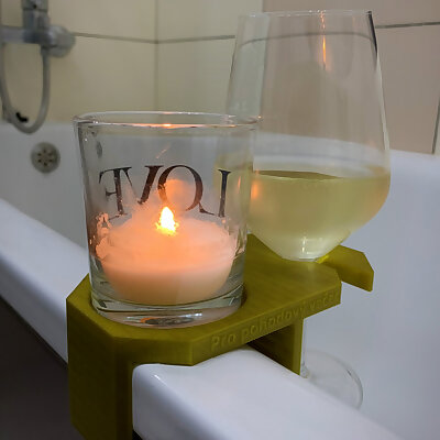 Bathtub wine holder ikea glass candle