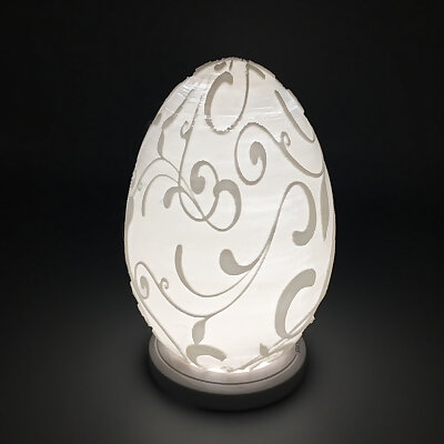 Floral Easter Egg Lamp
