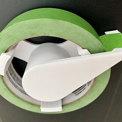 24 mm masking tape dispenser with magnetic mount