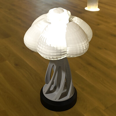 Mushroom cap jellyfish inspired Mood lamp