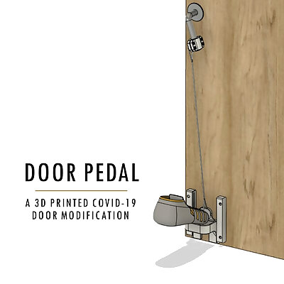 Door Pedal A 3D Printed COVID19 Door Modification