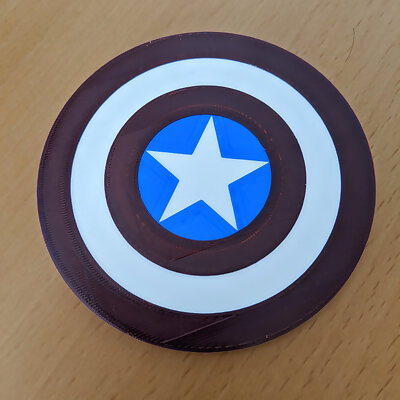 Captain America Shield Logo Coaster