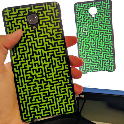 OnePlus 33T case with maze pattern