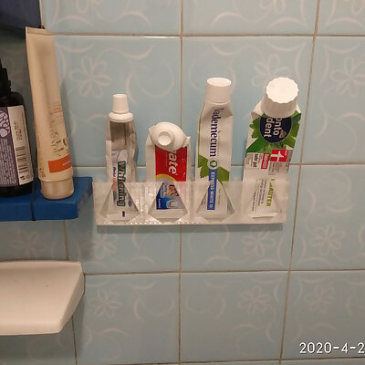 tooth paste holder