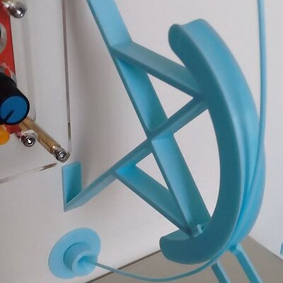 Radial filament guide for cabinet mount