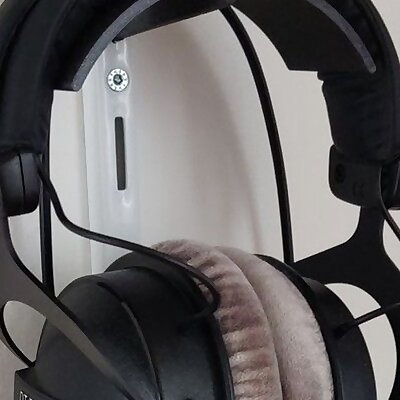 Single track shelf Headphone holder