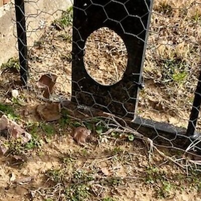 Rabbit hole for fence
