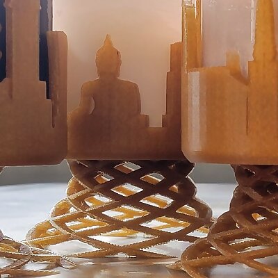 Cityscapes Candle Holder Stands with Base