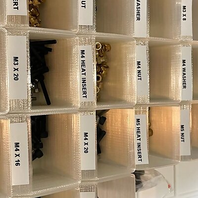 Stackable Assortment System for IKEA ALEX  LABEL HOLDER fully parameterizable