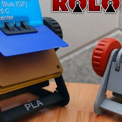 Customizable Rolodex  Works with Filament Swatch System OpenSCAD