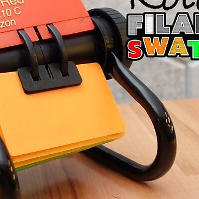 Rolodex Compatible Filament Swatches OpenSCAD