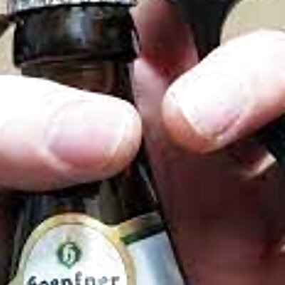 one hand bottle opener