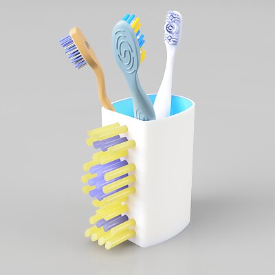 Toothbrush Shaped Toothbrush Holder!
