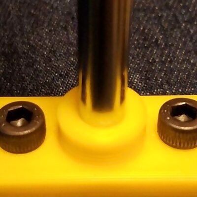 8mm rod holder for 2020 extrusion  works with Hypercube and other printers