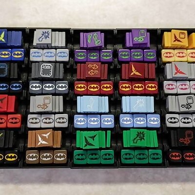 Batman the Animated Series  Shadow of the Bat  Dice Matching Shared Action Tokens