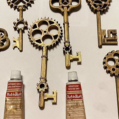 Steampunk Gear Keys