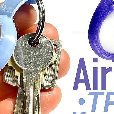 AirTag TPU Keychain CaseFob w Engraving