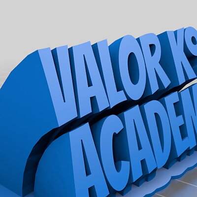 Valor K9 Academy name plate text
