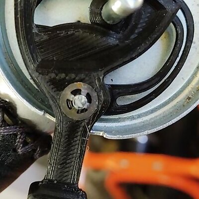 Bicycle bell lever with spring