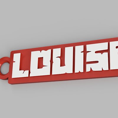 Personalized Minecraft Keychain Louisa