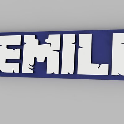 Personalized Minecraft Keychain Emilia