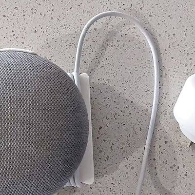 Google Home Mini Slim Wall Mount w Cable Holder