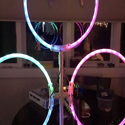 LED Tiny Whoop gate clamp for sharkbite tubing