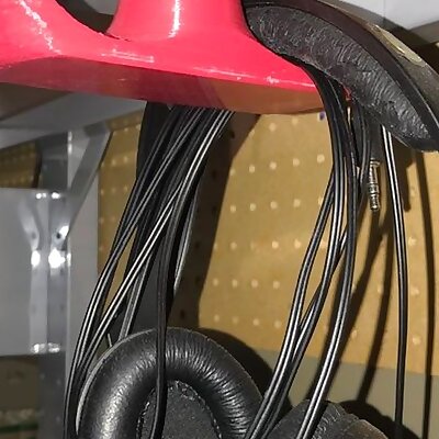 Under desk headphone hanger