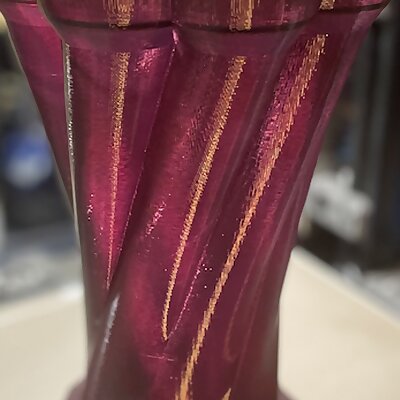 Twisted Vase with Arrangement Insert