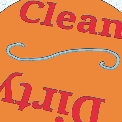 Clean v Dirty Dishwasher Tag