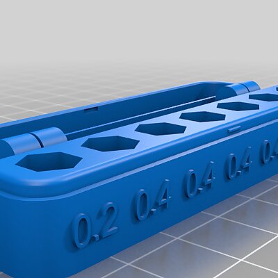 Print in Place Nozzle Box for wrench size 7 mm