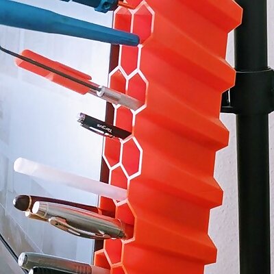 Monitor Honeycomb Pen Holder