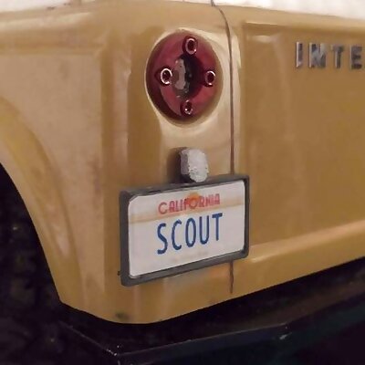VS410 Scout license plate holder