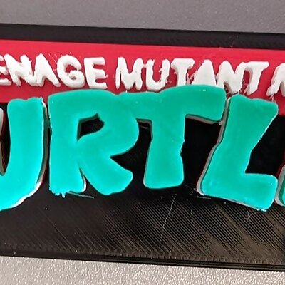 Teenage Mutant Ninja Turtles 3D Logo
