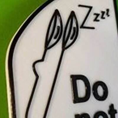 Do not disturb spoon spoon sleep signs