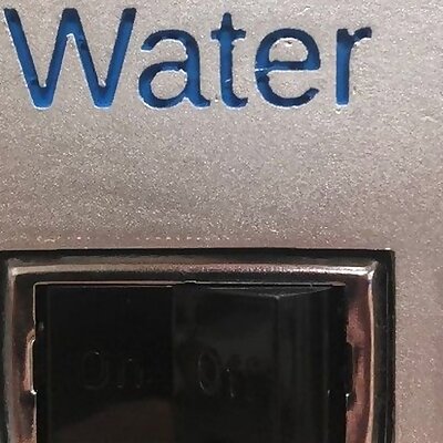 Ice Maker Water OnOff sign Scotsman TouchFree