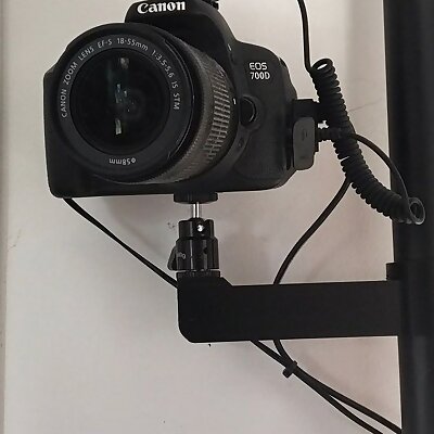 Camera arm for Monitor Pole with hot shoe