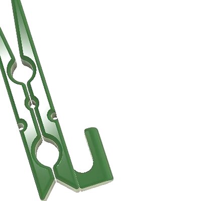 Clothespin hanger hook