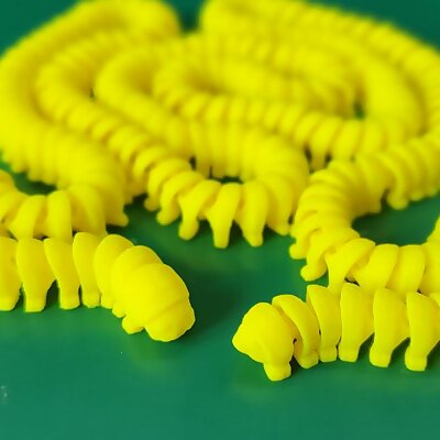 🐛MMMega Millipede Print in place articulated support free multiple lengths optimized