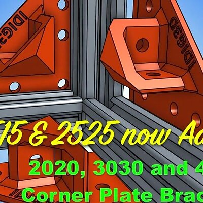 Extrusion Corner Plate Brackets for 1515 2020 2525 3030 or 4040