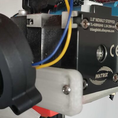 CR10 v3  Mount and Fan duct for TriangleLabs Matrix Extruder