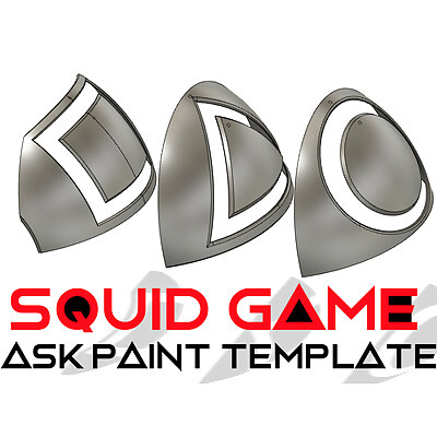 Squid Game Inspired  mask paint templates