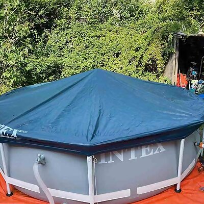 Intex pool cover support