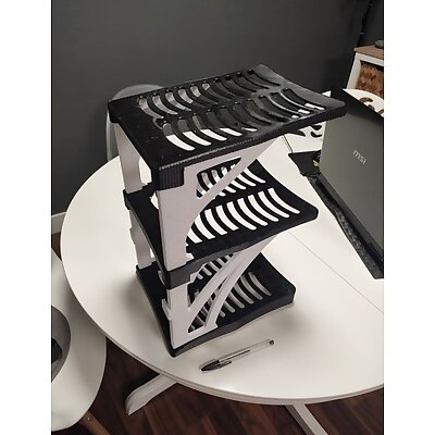 Modular stackable shoe rack
