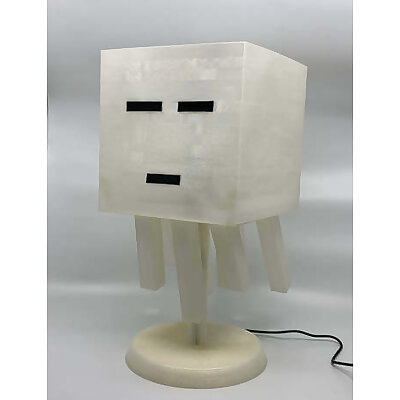 Minecraft Ghast Lamp with Stand