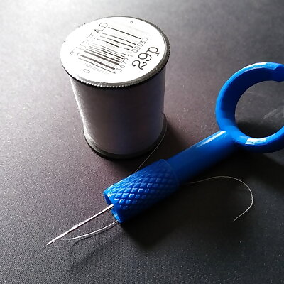 Speedy stitcher sewing tool for sewing machine needles