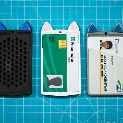 Cat Ear Card Badge holder  MAGNETIC